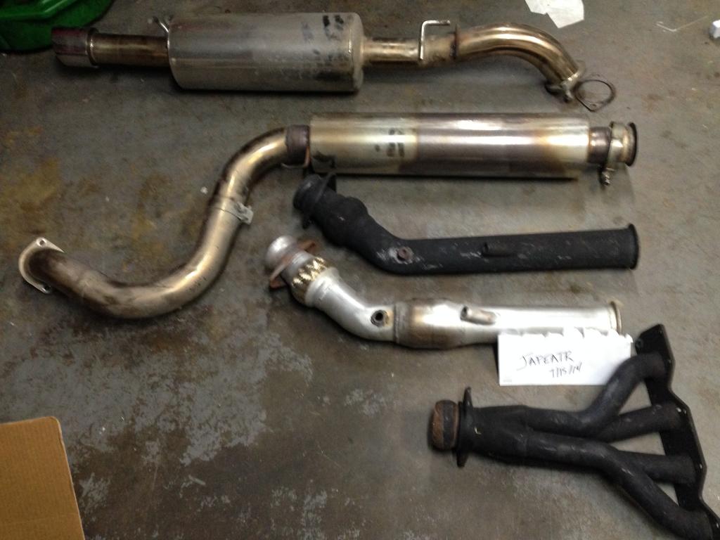 For Sale Custom header/catted and catless downpipes/hahn 3" exhaust